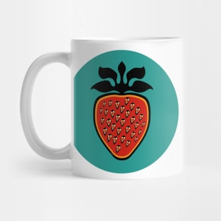 Strawberry Heart Berry Indigenous WAWEZHI CANADA Mug